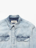 Blue denim overshirt