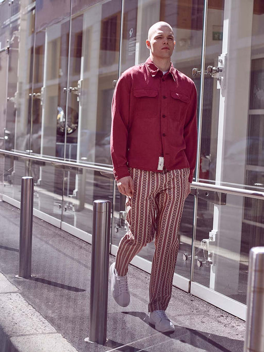 Shirt over red