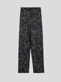 GREY AND BLUE LEO PRINT JOGGER PANT