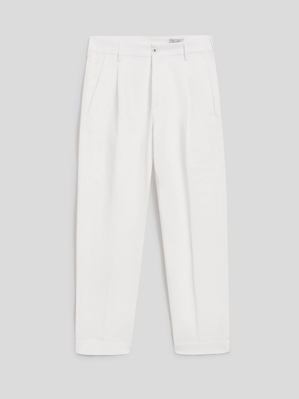 REGULAR-FIT CHINO TROUSERS IN WHITE COMFORT DENIM - PURE WHITE  - Check Active | Pence 1979