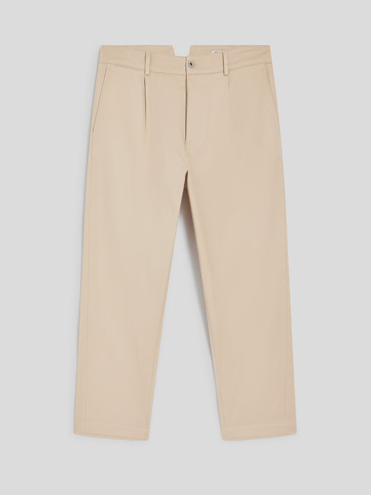 RELAXED-FIT TROUSERS IN COLONIAL COTTON - COLONIAL - Check Active | Pence 1979