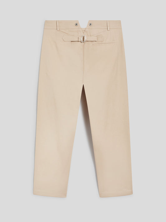 RELAXED-FIT TROUSERS IN COLONIAL COTTON - COLONIAL - Check Active | Pence 1979