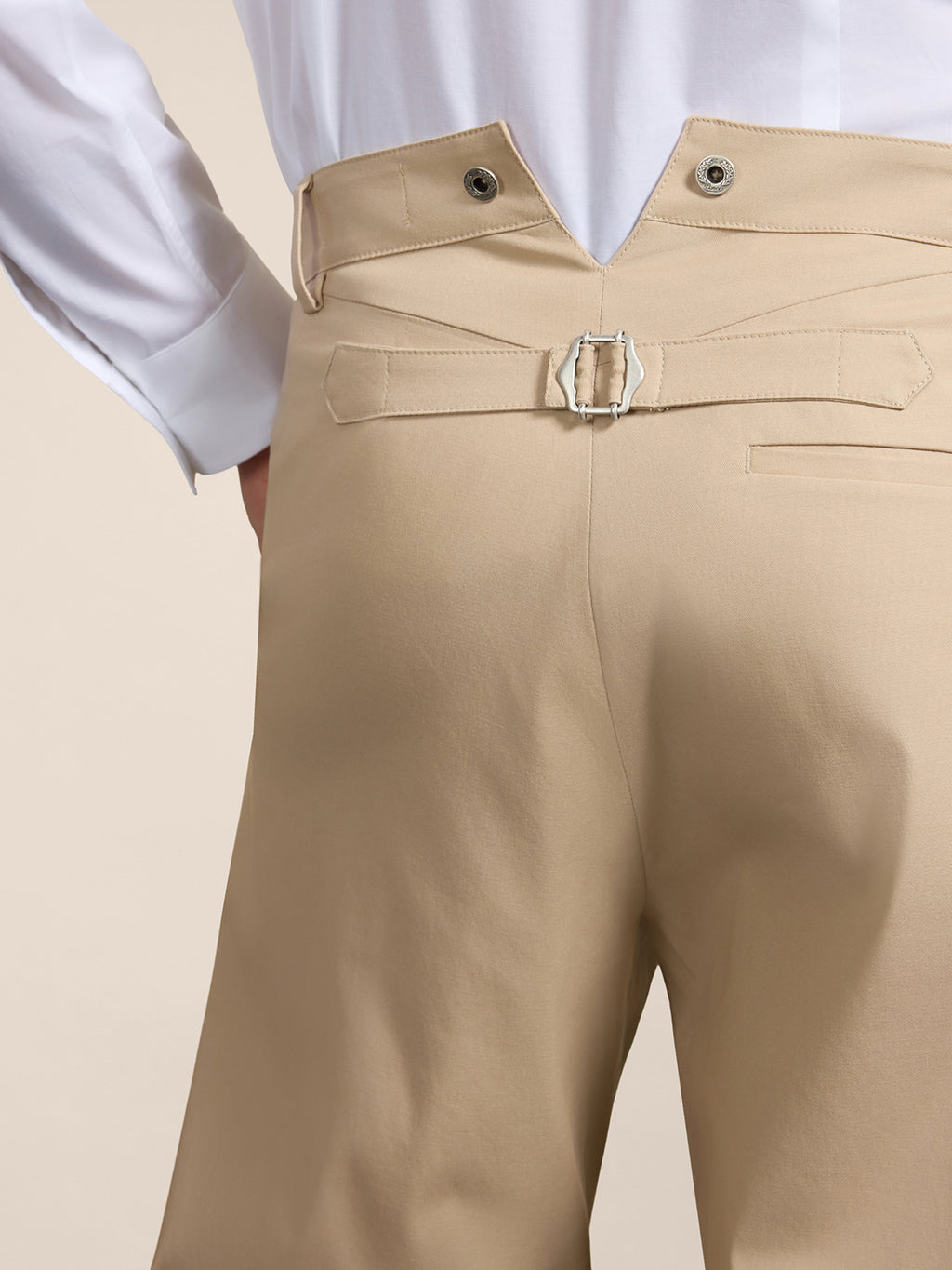 RELAXED-FIT TROUSERS IN COLONIAL COTTON - COLONIAL - Check Active | Pence 1979
