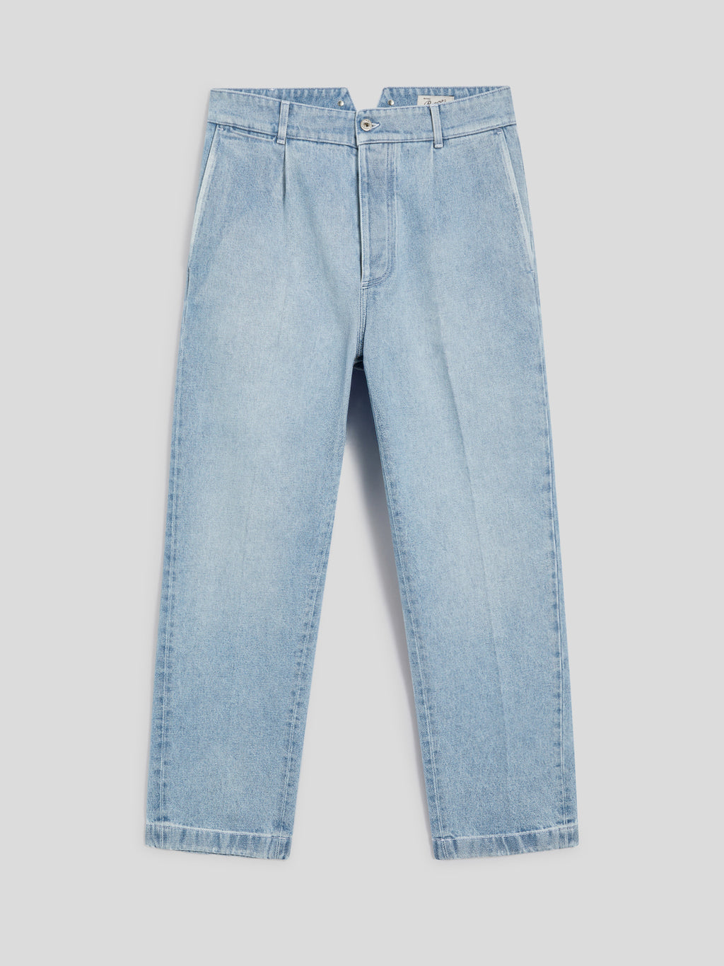 RELAXED FIT TROUSERS IN LIGHT BLUE COTTON - LIGHT BLUE - Men′s Bottomwear | Pence 1979
