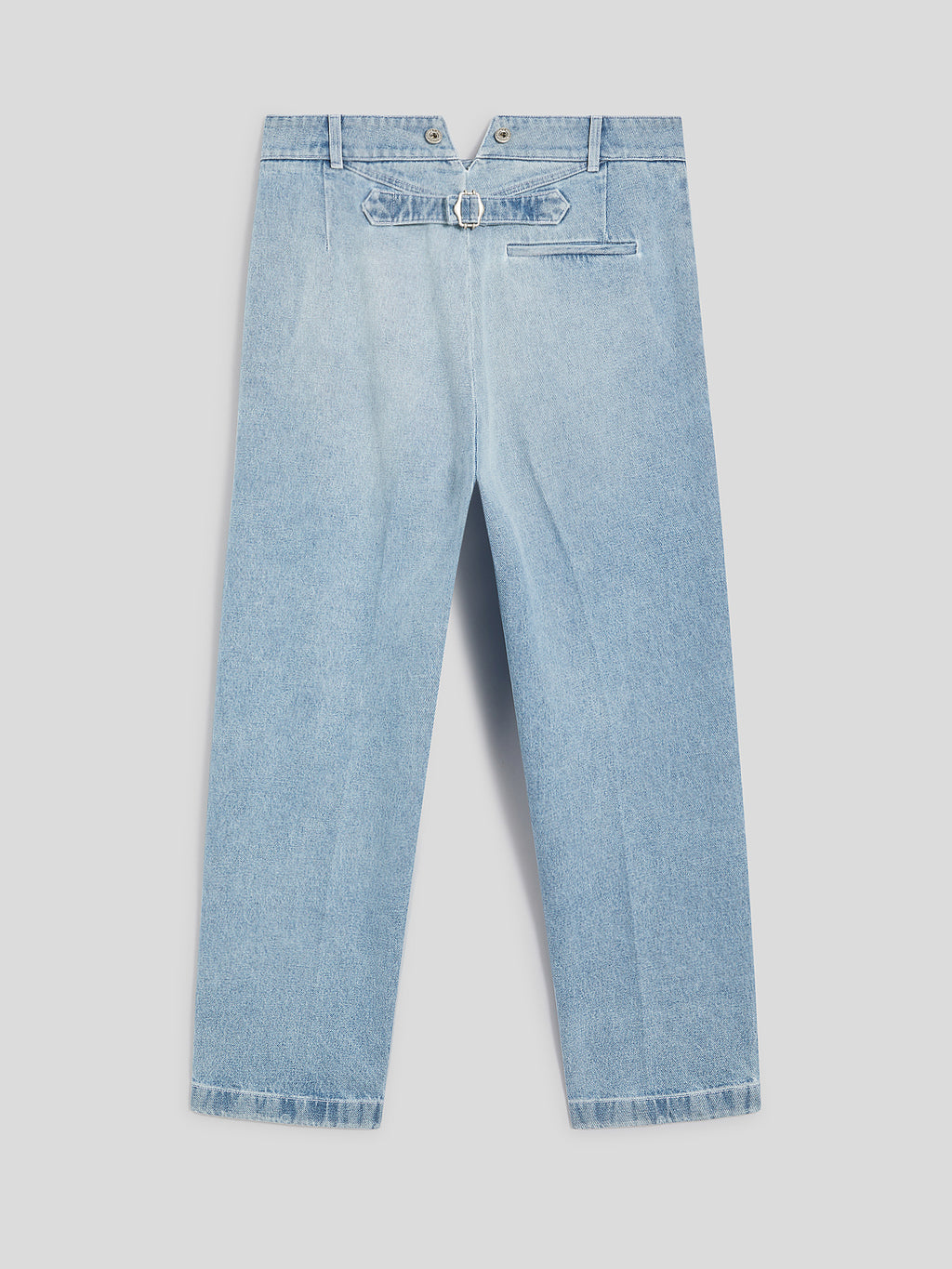 RELAXED FIT TROUSERS IN LIGHT BLUE COTTON - LIGHT BLUE - Men′s Bottomwear | Pence 1979