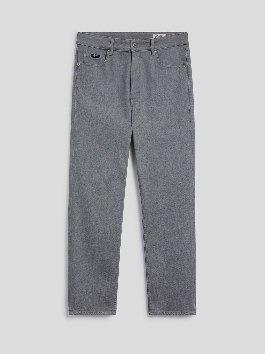 CARROT FIT TROUSERS IN GREY COMFORT DENIM - LONDON GREY - Check Active | Pence 1979