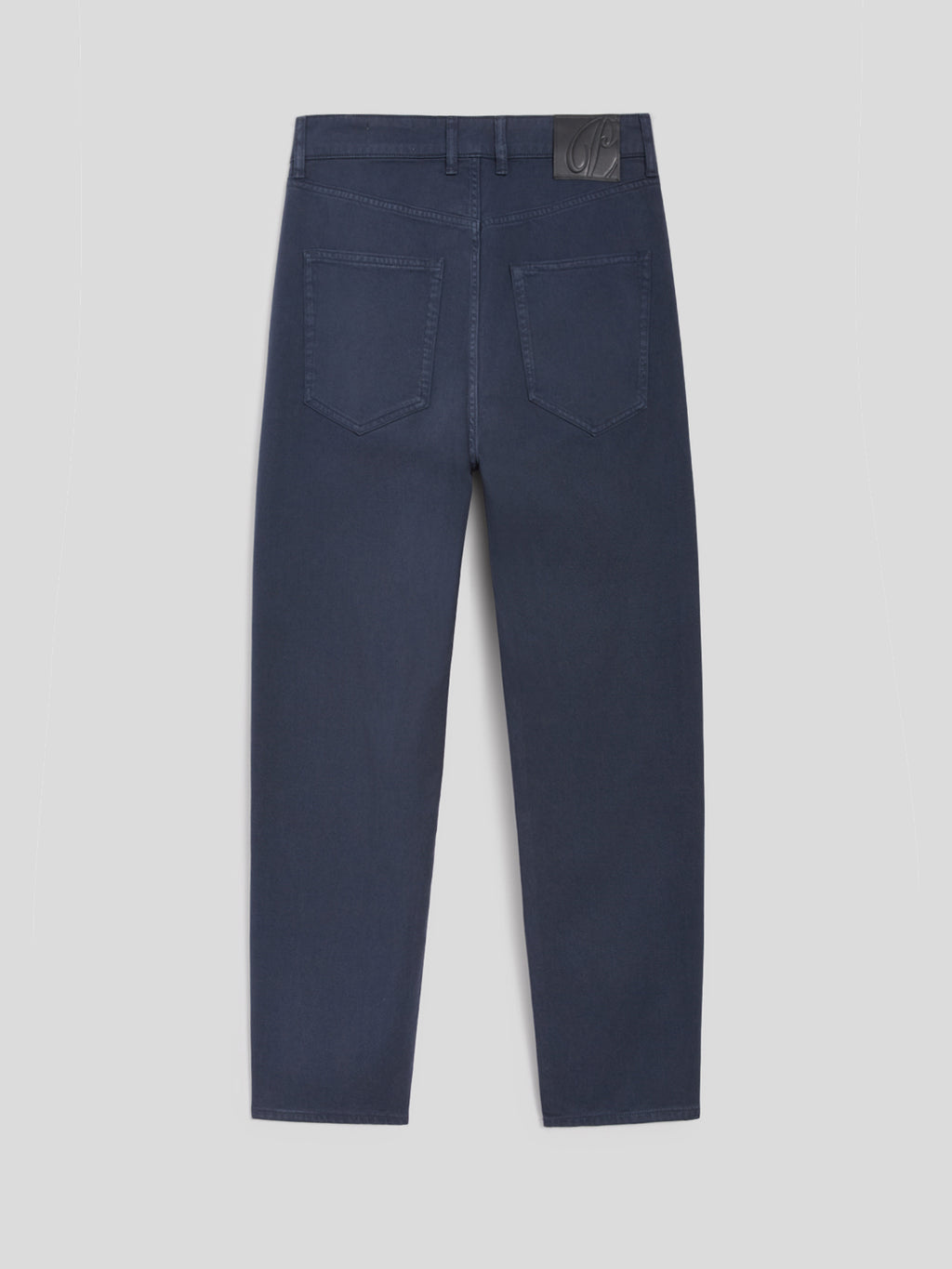 CARROT FIT TROUSERS IN DARK BLUE TENCEL COTTON - BLUE NAVY - Check Active | Pence 1979