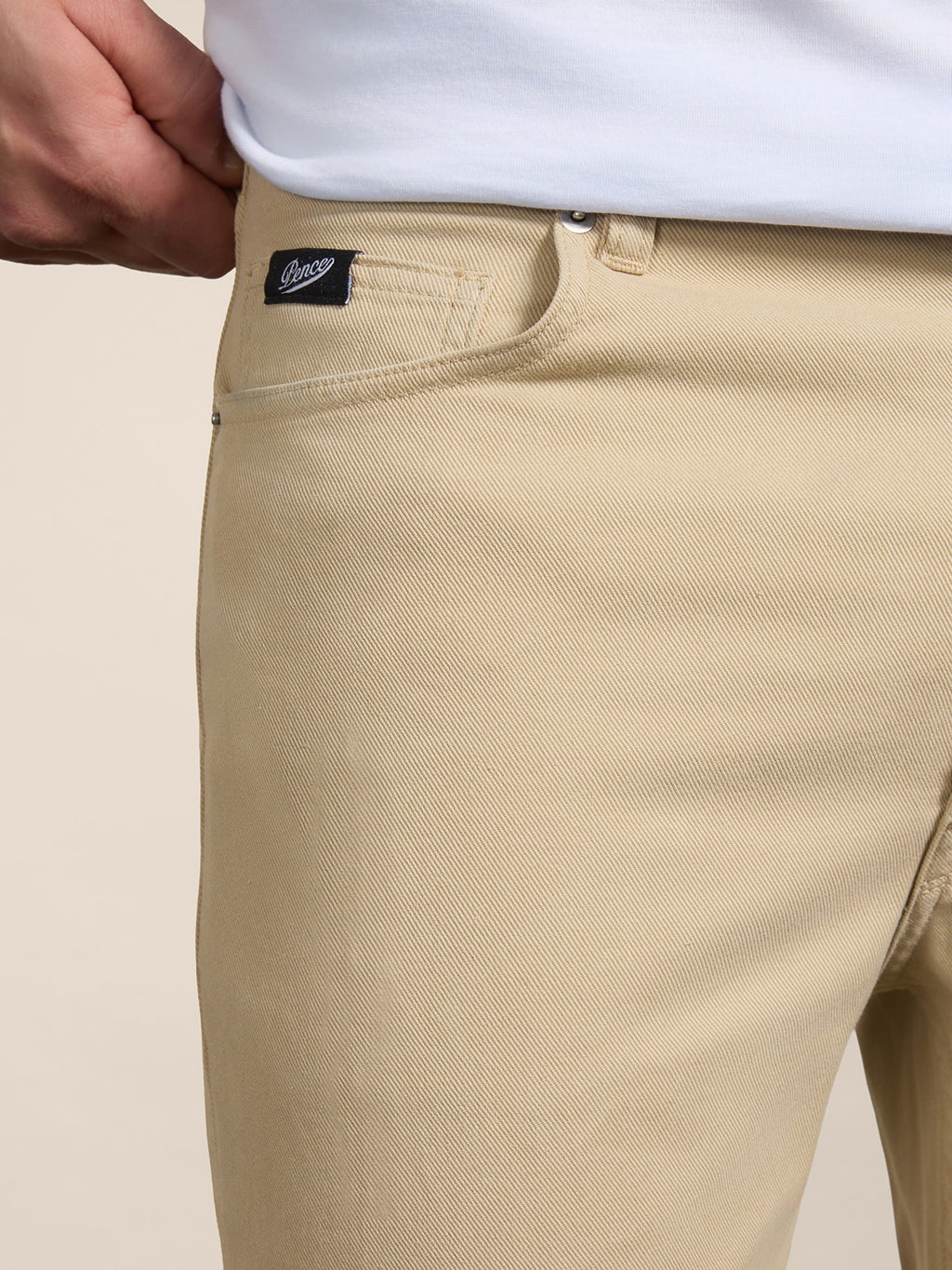 CARROT FIT TROUSERS IN COLONIAL TENCEL COTTON - COLONIAL - Check Active | Pence 1979