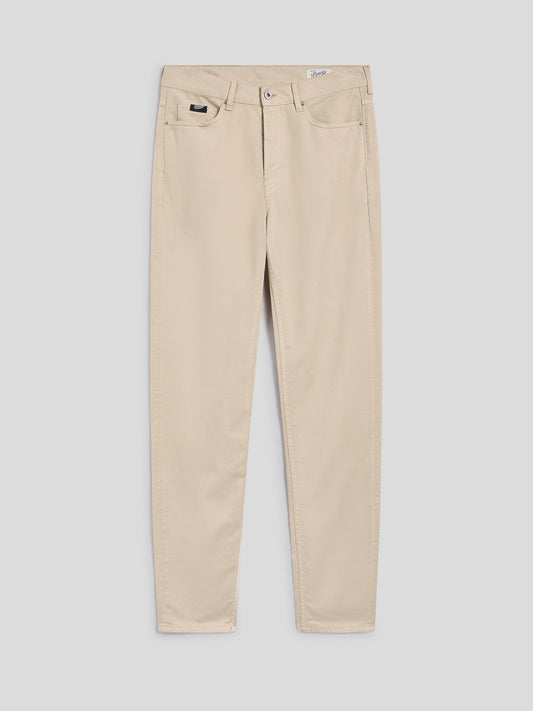 REGULAR-FIT TROUSERS IN COLONIAL TENCEL COTTON - COLONIAL - Check Active | Pence 1979