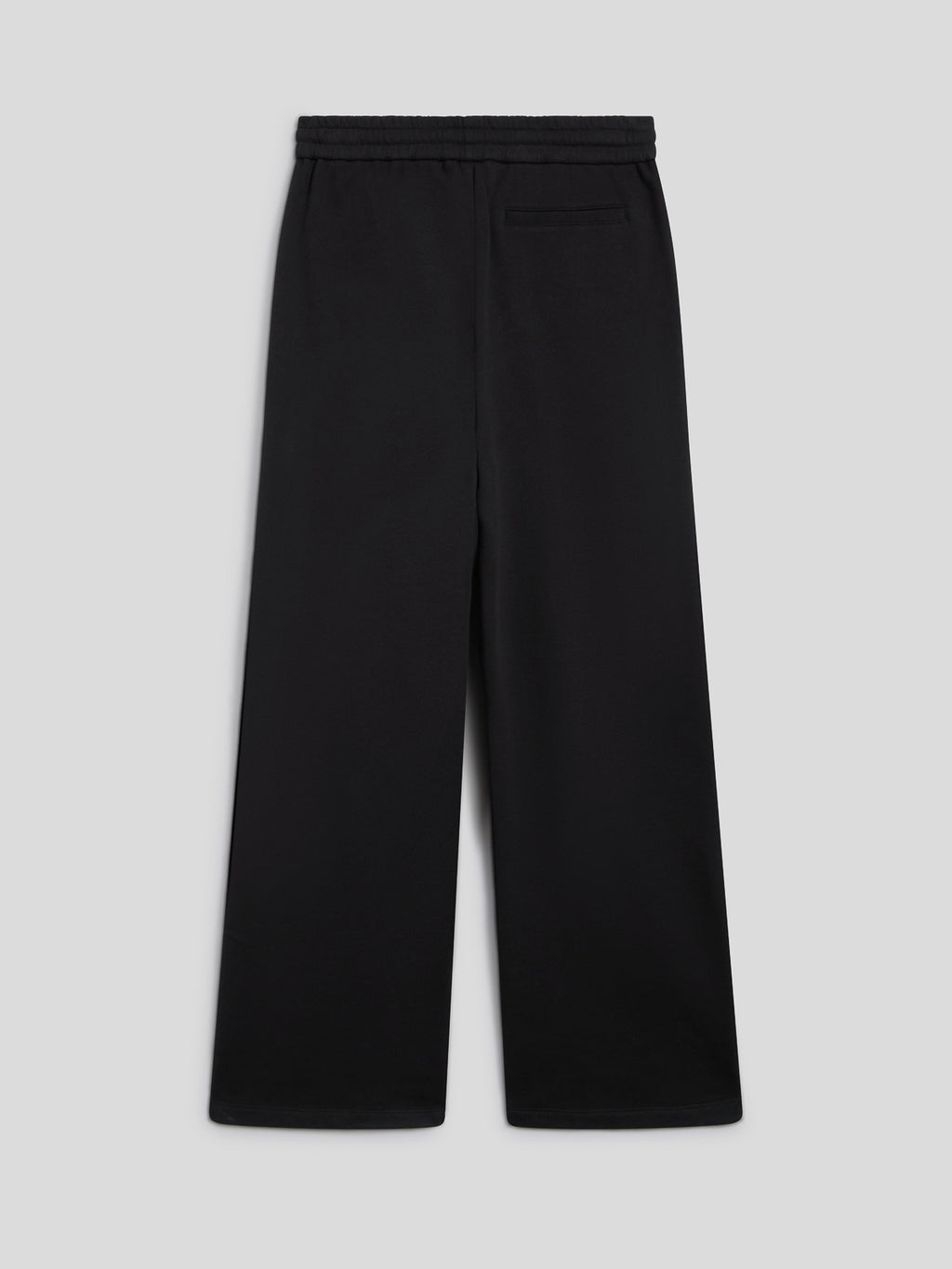 LOOSE-FIT TROUSERS IN BLACK COTTON FLEECE WITH EMBROIDERY - BLACK - Men′s Bottomwear | Pence 1979