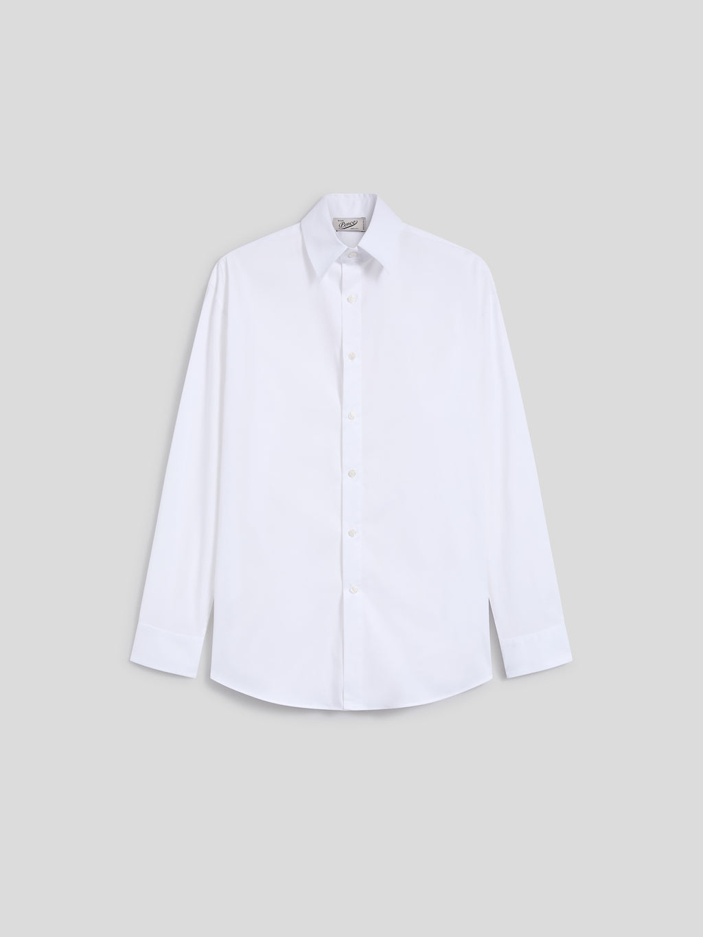REGULAR-FIT SHIRT IN OPTIC WHITE COTTON - OPTICAL WHITE - Check Active | Pence 1979