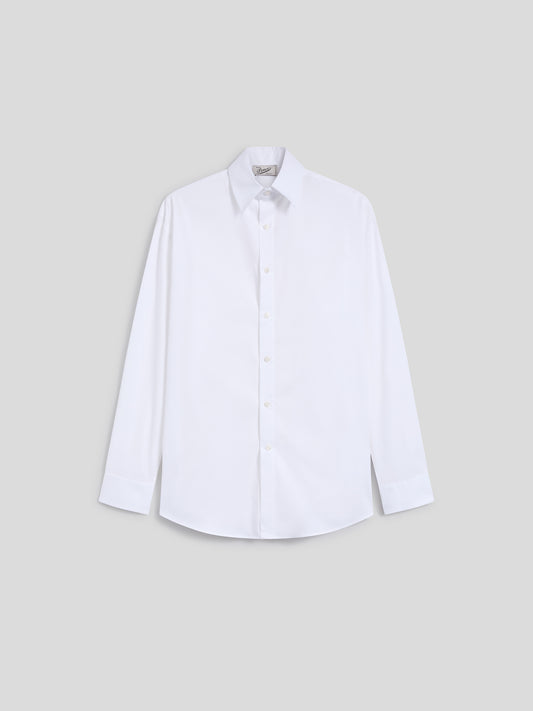 REGULAR-FIT SHIRT IN OPTIC WHITE COTTON - OPTICAL WHITE - Men′s Clothing  | Pence 1979