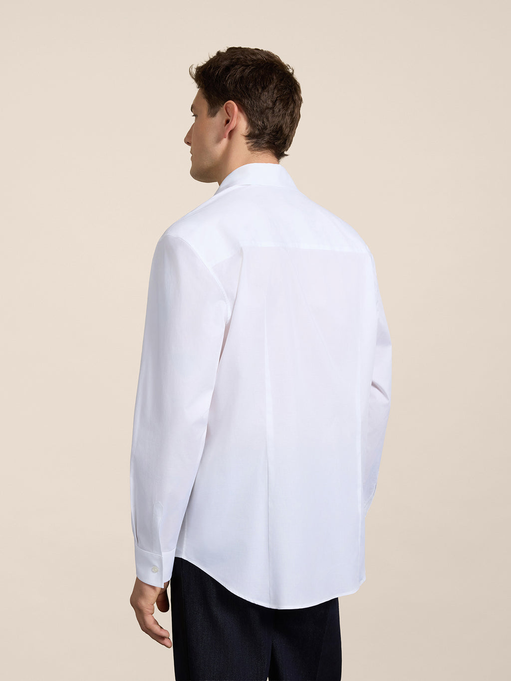 REGULAR-FIT SHIRT IN WHITE COTTON WITH PLASTRON TUXEDO - OPTICAL WHITE - Check Active | Pence 1979