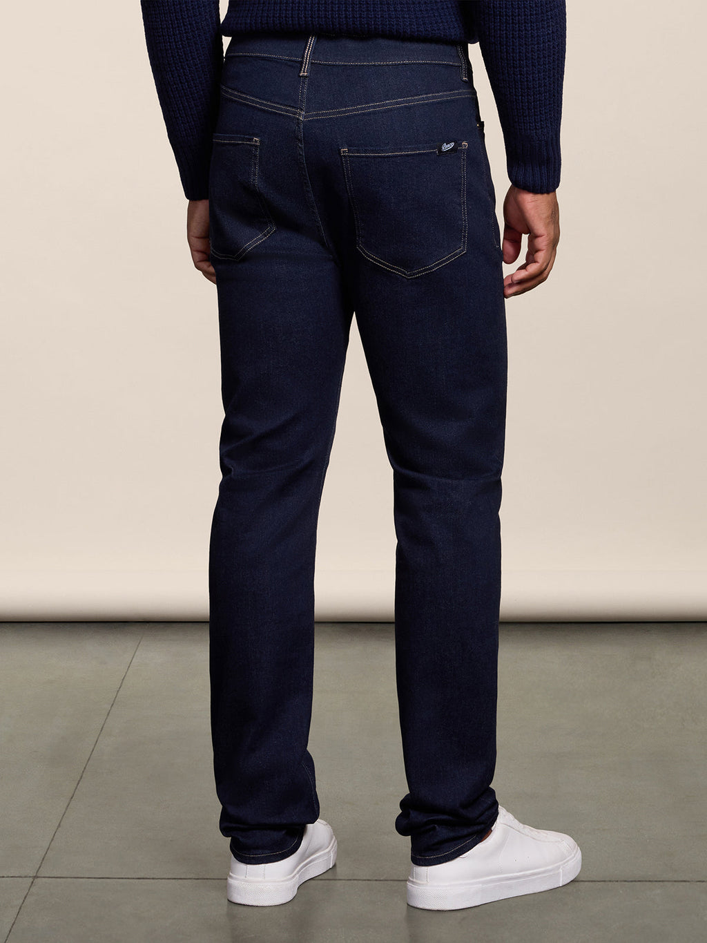 REGULAR FIT OCEAN DENIM FIVE POCKET PANTS - OCEAN - Check Active | Pence 1979
