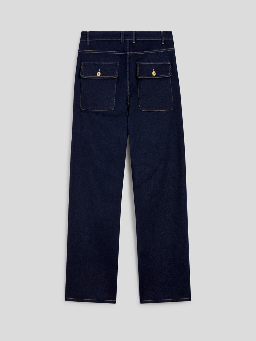 BAGGY FIT OCEAN DENIM FIVE POCKET PANTS - OCEAN - Check Active | Pence 1979