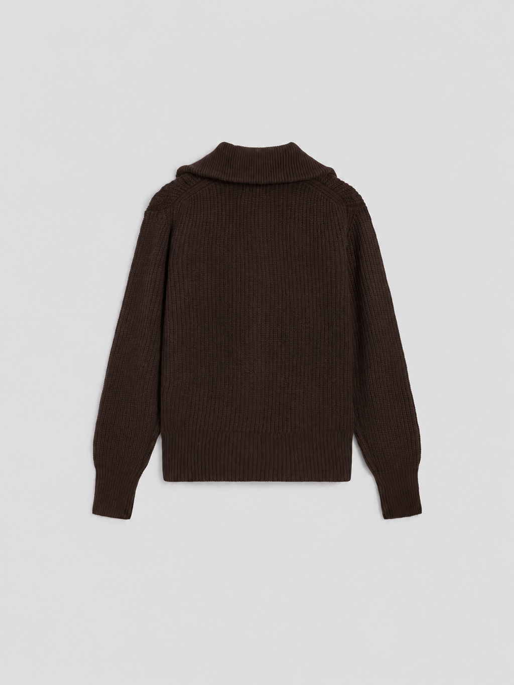 REGULAR FIT MAHOGANY WOOL SWEATSHIRT - MAHOGANY - Check Active | Pence 1979