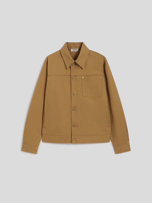 JACKET WITH POCKET - TOBACCO - Check Active | Pence 1979