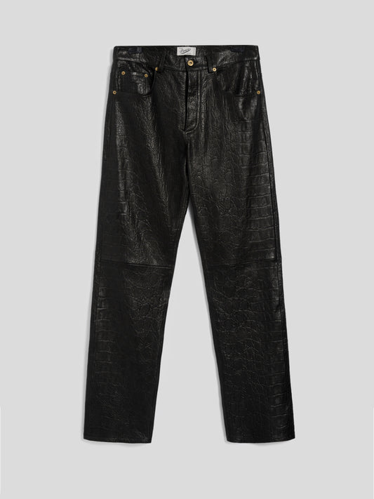 5 POCKETS PANTS - BLACK - Check Active | Pence 1979