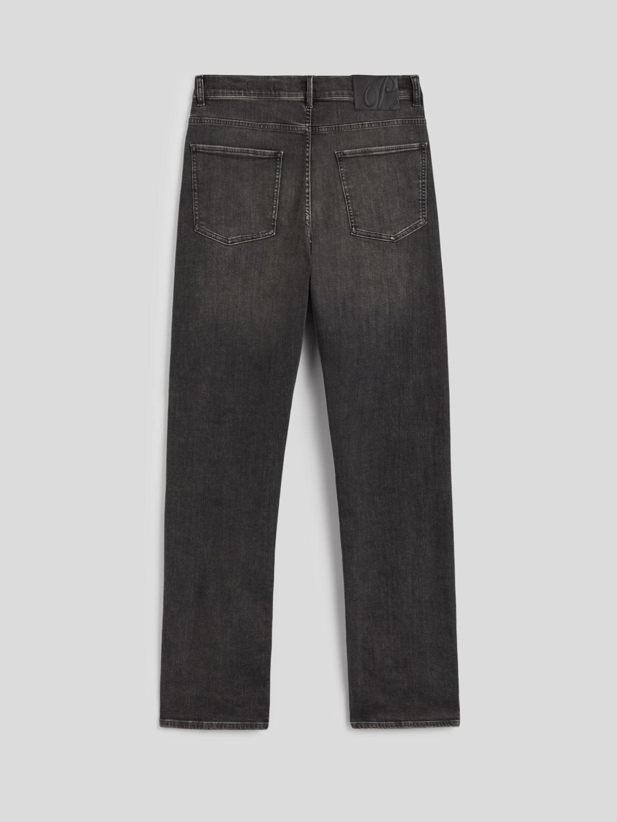 MEN'S 5 POCKET PANT IN BLACKBOARD BLACK COMFORT DENIM LOOSE FIT 