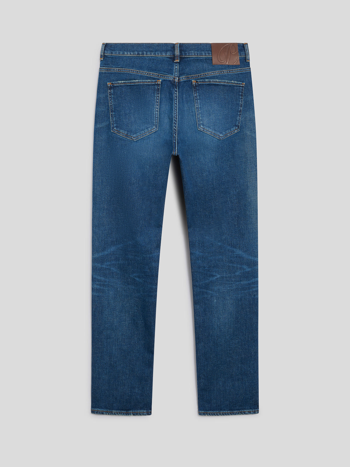 MEN'S 5 POCKET PANT IN MEDIUM BLUE COMFORT DENIM SLIM FIT