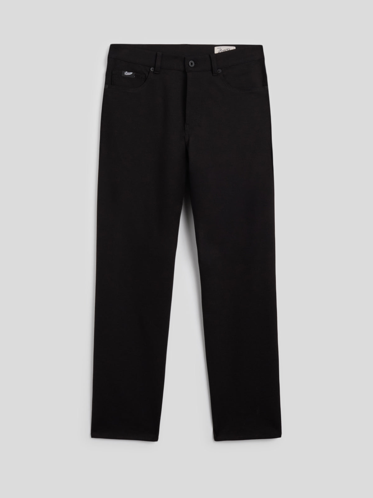 MEN'S 5 POCKET HEAVY JERSEY COMFORT SLIM PANT BLACK