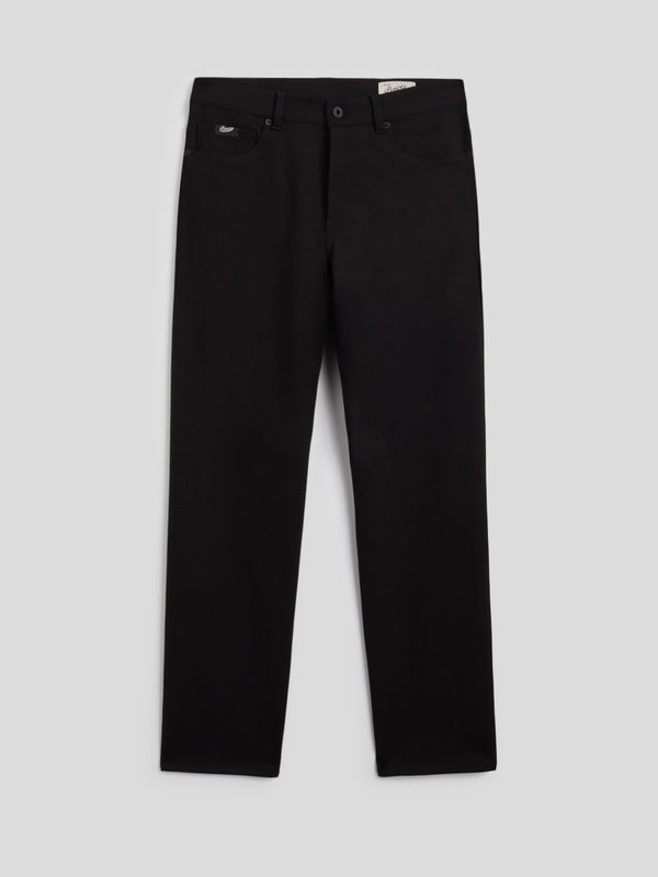 MEN'S 5 POCKET HEAVY JERSEY COMFORT SLIM PANT BLACK - BLACK - Men′s Bottomwear | Pence 1979