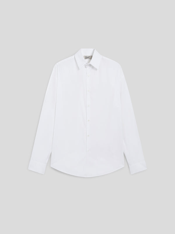 MEN'S SHIRT IN COTTON POPLIN REGULAR FIT WHITE - WHITE - Men′s Clothing  | Pence 1979
