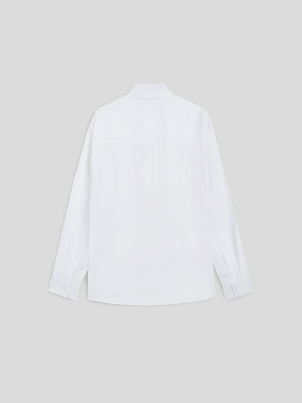 MEN'S SHIRT IN COTTON POPLIN REGULAR FIT WHITE - WHITE - Men′s Clothing  | Pence 1979