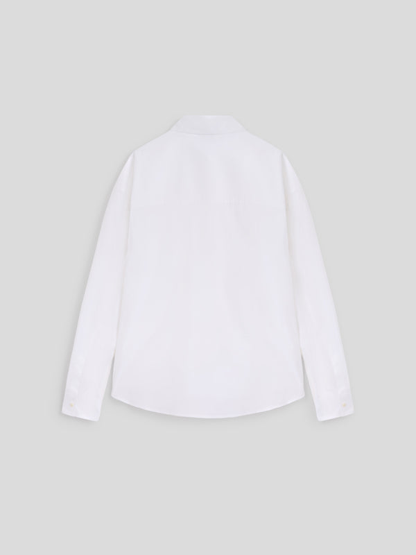 MEN'S SHIRT IN COTTON POPLIN OVER FIT WHITE COLOR - WHITE - Men′s Clothing  | Pence 1979