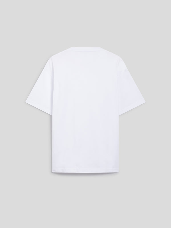 UNISEX OVER FIT COTTON T-SHIRT WHITE - WHITE - Men′s Clothing  | Pence 1979