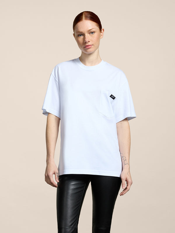 UNISEX OVER FIT COTTON T-SHIRT WHITE - WHITE - Men′s Clothing  | Pence 1979