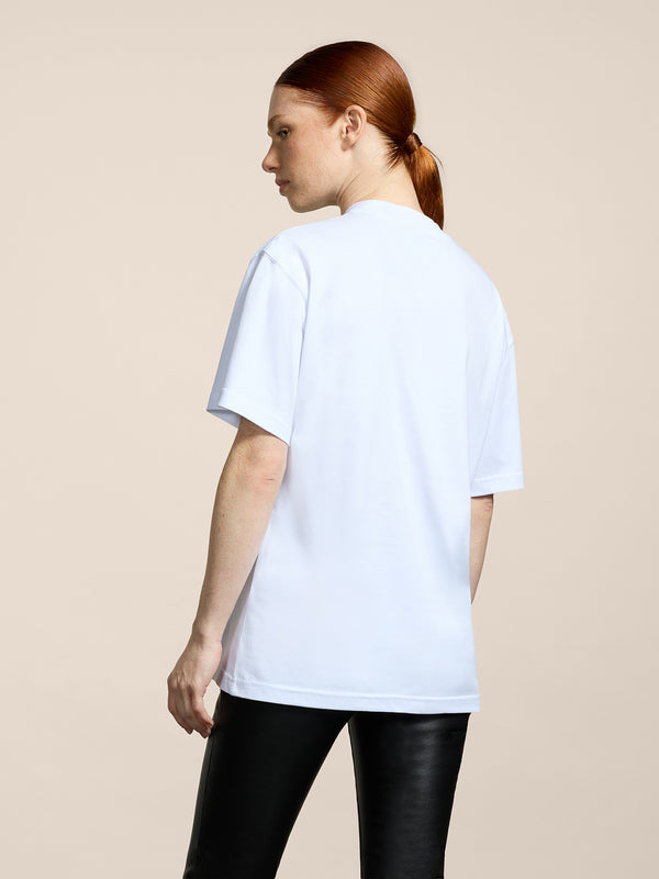UNISEX OVER FIT COTTON T-SHIRT WHITE - WHITE - Men′s Clothing  | Pence 1979