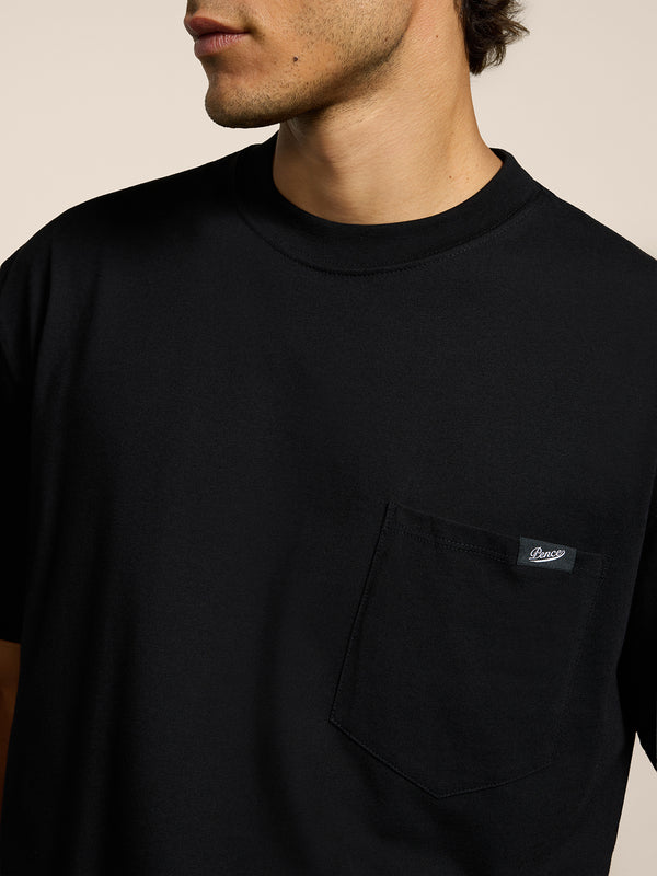 UNISEX OVER FIT COTTON T-SHIRT BLACK - BLACK - Men′s Clothing  | Pence 1979