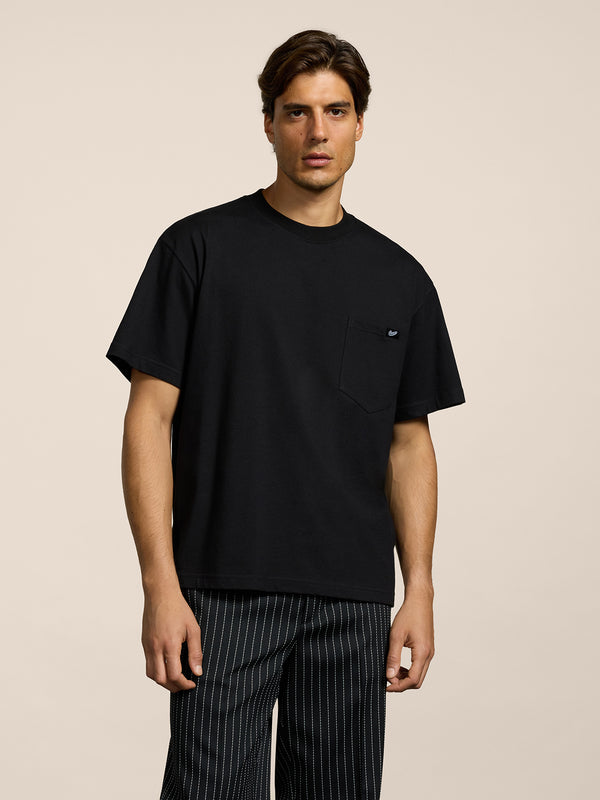 UNISEX OVER FIT COTTON T-SHIRT BLACK - BLACK - Men′s Clothing  | Pence 1979
