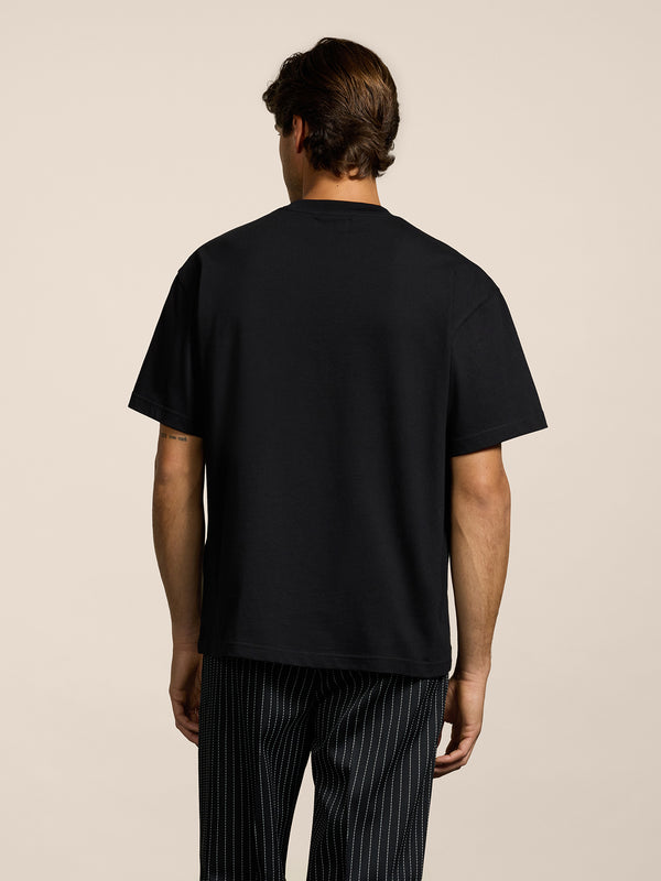 UNISEX OVER FIT COTTON T-SHIRT BLACK - BLACK - Men′s Clothing  | Pence 1979