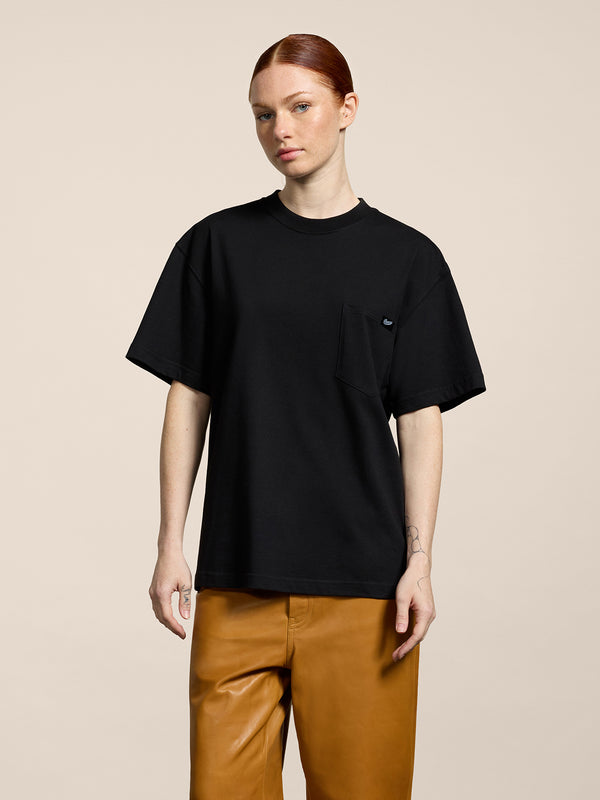 UNISEX OVER FIT COTTON T-SHIRT BLACK - BLACK - Men′s Clothing  | Pence 1979