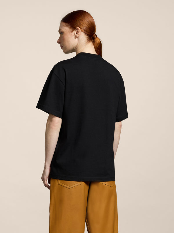 UNISEX OVER FIT COTTON T-SHIRT BLACK - BLACK - Men′s Clothing  | Pence 1979
