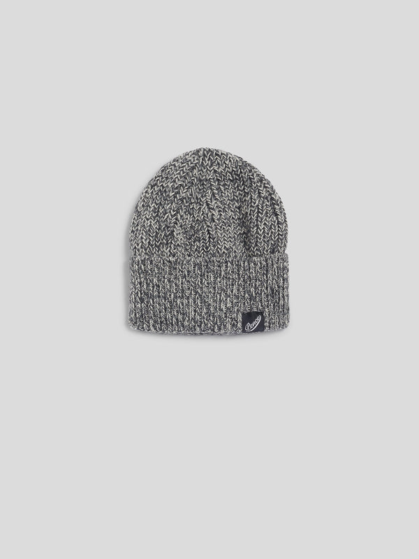 KNITTED BEANIE-GREY MELANGE - MELANGE GREY - Men′s Clothing  | Pence 1979