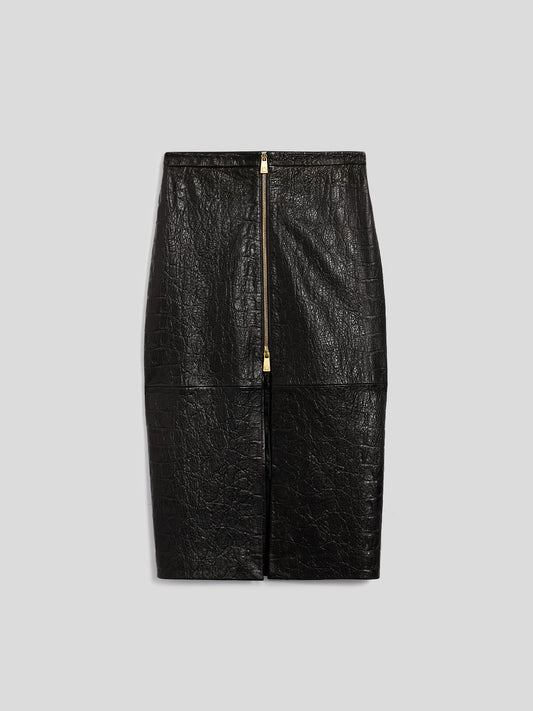 MIDI SKIRT - BLACK - Check Active | Pence 1979