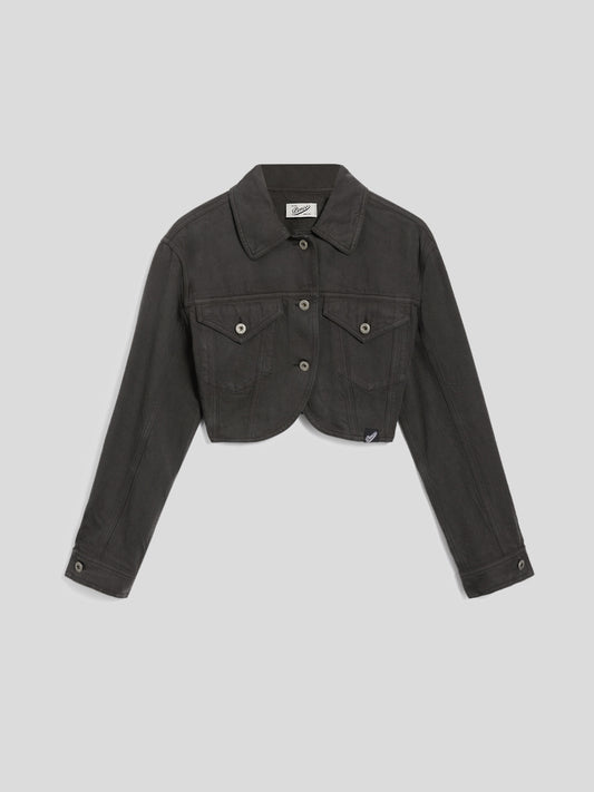 CROPPED JACKET - GRAPHITE - Check Active | Pence 1979