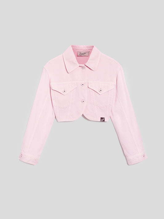 CROPPED JACKET - LIGHT PINK - Check Active | Pence 1979