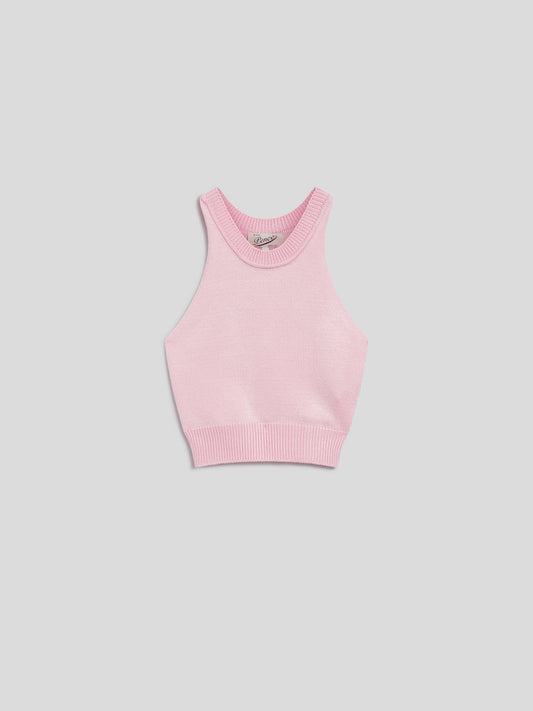 CROP TOP - PINK - Check Active | Pence 1979