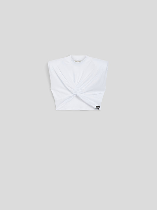 CROP TOP - OPTICAL WHITE - Check Active | Pence 1979