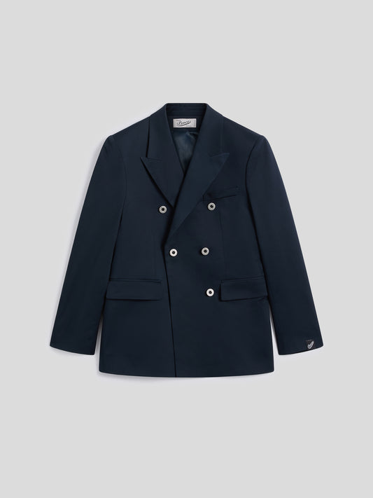 DOUBLE BREASTED BLAZER - BLUE NAVY - Check Active | Pence 1979