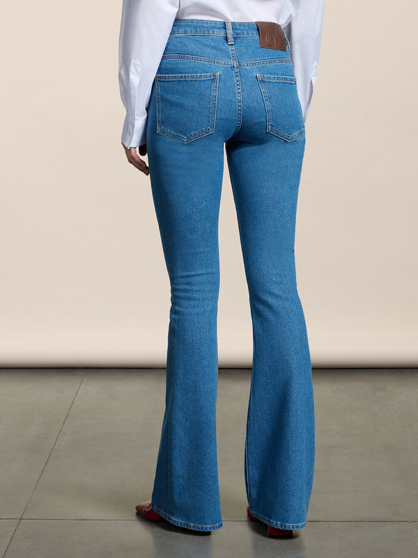 LONG DENIM DRESS COMFORT SLIM FIT DARK BLUE - LIGHT DENIM BLUE - Women′s Bottomwear | Pence 1979