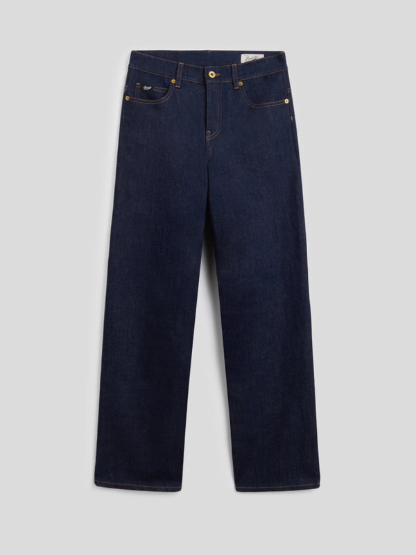 WOMEN'S 5 POCKET PANT IN DENIM COMFORT BLUE REGULAR FIT - DARK DENIM BLUE  - Women′s Bottomwear | Pence 1979