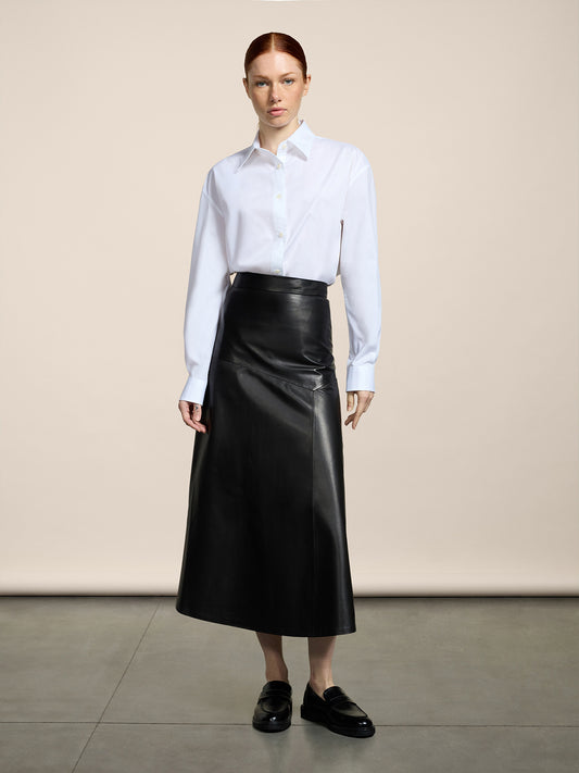 WOMEN'S OVER FIT COTTON POPLIN SHIRT WHITE - WHITE - Women′s Clothing | Pence 1979
