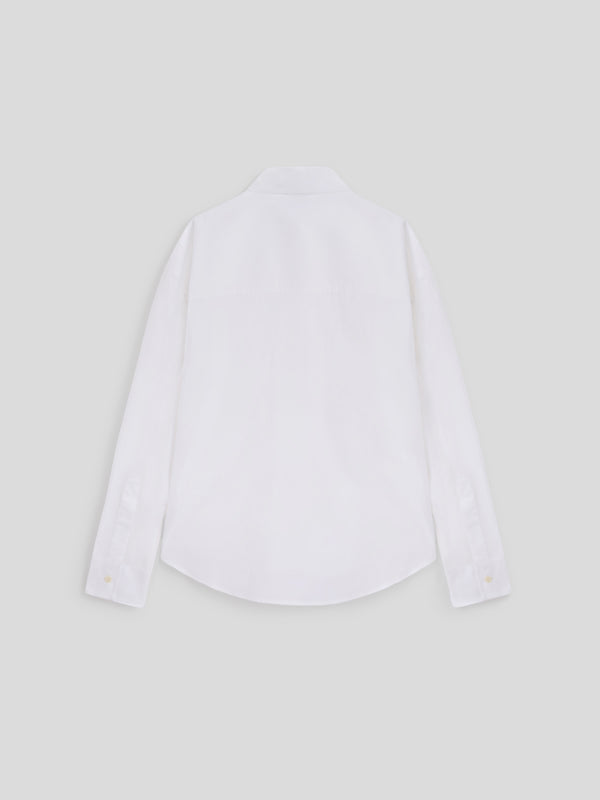 WOMEN'S OVER FIT COTTON POPLIN SHIRT WHITE - WHITE - Women′s Clothing | Pence 1979
