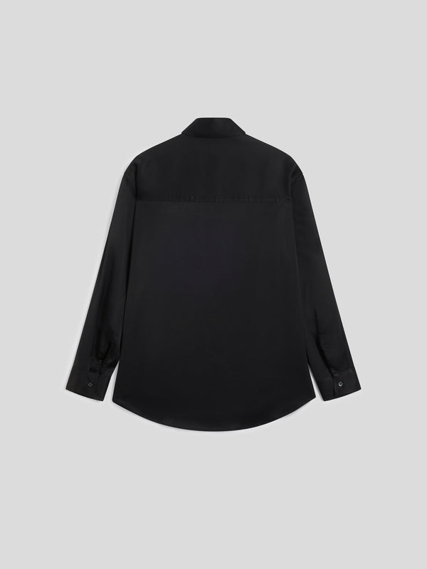 WOMEN'S OVER FIT VISCOSE SHIRT BLACK - BLACK - Women′s Clothing | Pence 1979