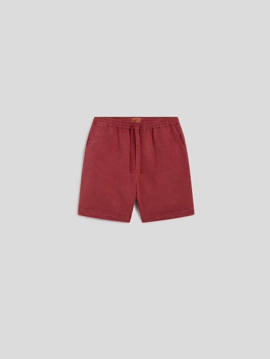 SHORTS WITH EMBROIDERY - BORDEAUX - Archive | Pence 1979